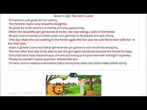 Learn Turkish with Stories: 7 Aslanın Aşkı (The Lion's Love) | Turkish Language Practice