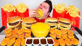 Extra Cheesy McDonald&#39;s • MUKBANG