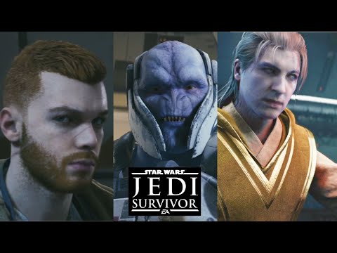 Cal vs Dagan Gera and Rayvis ALL Boss Fights #starwars #jedisurvivor #calkestis #bossfight