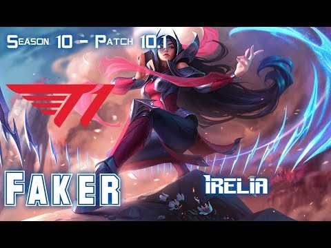 T1 Faker IRELIA vs FIZZ Mid - Patch 10.1 KR Ranked