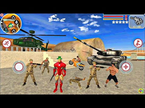 IronMan Vegas Crime City Simulator Naxeex Fan Art #71 - Tank and Helicopter - Android Gameplay