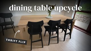 Dining Table Upcycle | Transforming A Solid Oak Table On A Budget