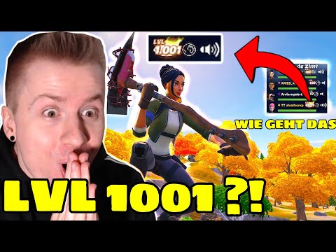 er ist LEVEL [1001] in FORTNITE 😱? SIE STIRBT nur an FALLDAMAGE 😂😂 II Random Squad [ZU LUSTIG💀✅]