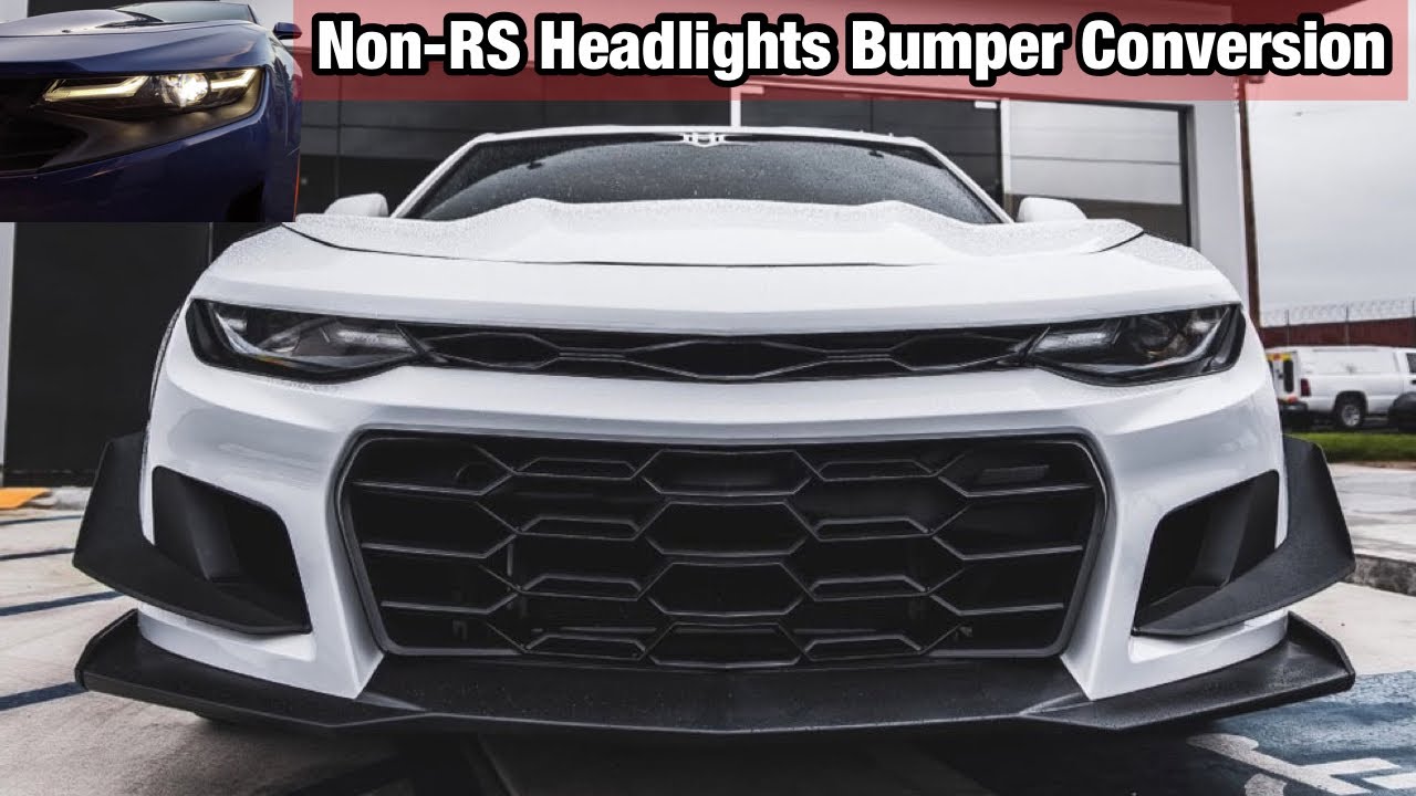 19-23 Non Rs Headlights Camaro ZL1 1LE Track Package Front Bumper Conversion | @AutoAddictUSA