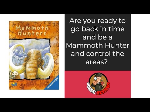 The Purge: # 4294 Mammoth Hunters: The area control board with Mammoths from Alea
