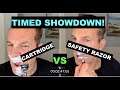 What's Faster? Cartridge or Safety Razor Shave SHOWDOWN!
