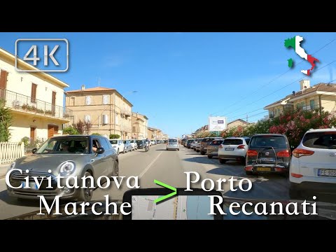 Scenic Drive (Marche), Italy [Civitanova Marche ⩾ Porto Recanati] June 2022 | 🌞