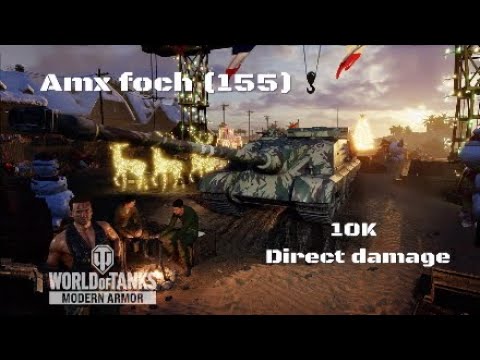 Amx foch (155) in Kasserine:10K direct damage :Wot console - World of Tanks