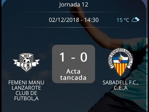EF MANU LANZAROTE - CE SABADELL