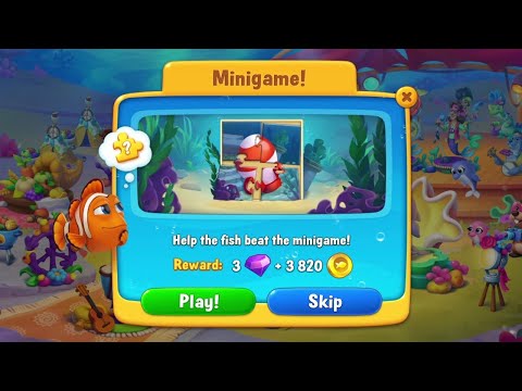 @Fishdom Win Strikes Level 10666 - Hard Level 10674 and Minigame! 🧩