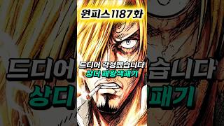 [ 원피스1187화 최초공개 ] 드디어 각성하는 상디의 패왕색패기