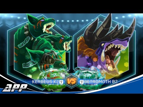 King Kerbeus .L.P vs Beast Betromoth .H.H - [Beyblade Burst APP] - ベイブレードバースト