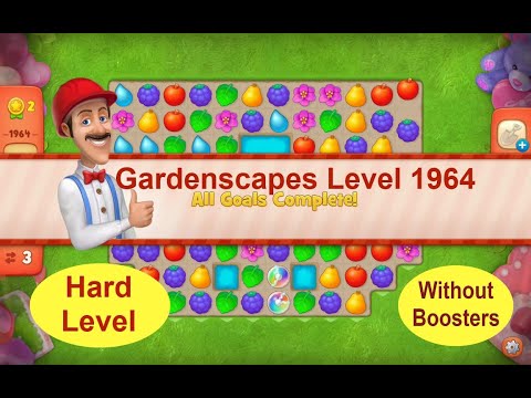 Gardenscapes Level 1964 - [2021] [HD] solution of Level 1964 on Gardenscapes [No Boosters]a