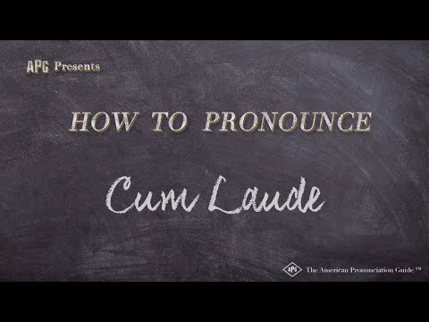 How to Pronounce Cum Laude (Real Life Examples!)