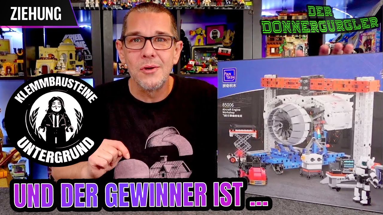 Und der Gewinner vom Pantasy Aircraft Engine Workshop ist ... Klemmbausteine Untergrund