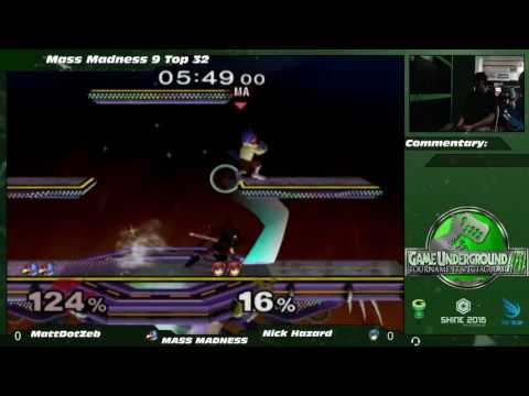 Mass Madness 9 SSBM - BBeS.MIOM | MDZ (Falco) vs. Nick Hazard (Marth) - Melee WR1