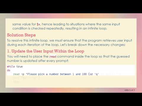 Understanding and Fixing Infinite Looping in Your Bash Game Script