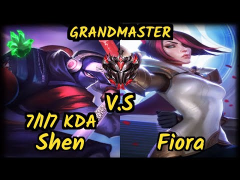 CNB Turtle (SHEN) vs FIORA - 7/1/7 KDA TOP GAMEPLAY - BR Ranked GRANDMASTER