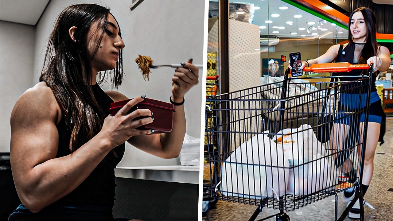 ESSA É A DIETA DA ATLETA NATURAL DE 18 ANOS | Amandinha