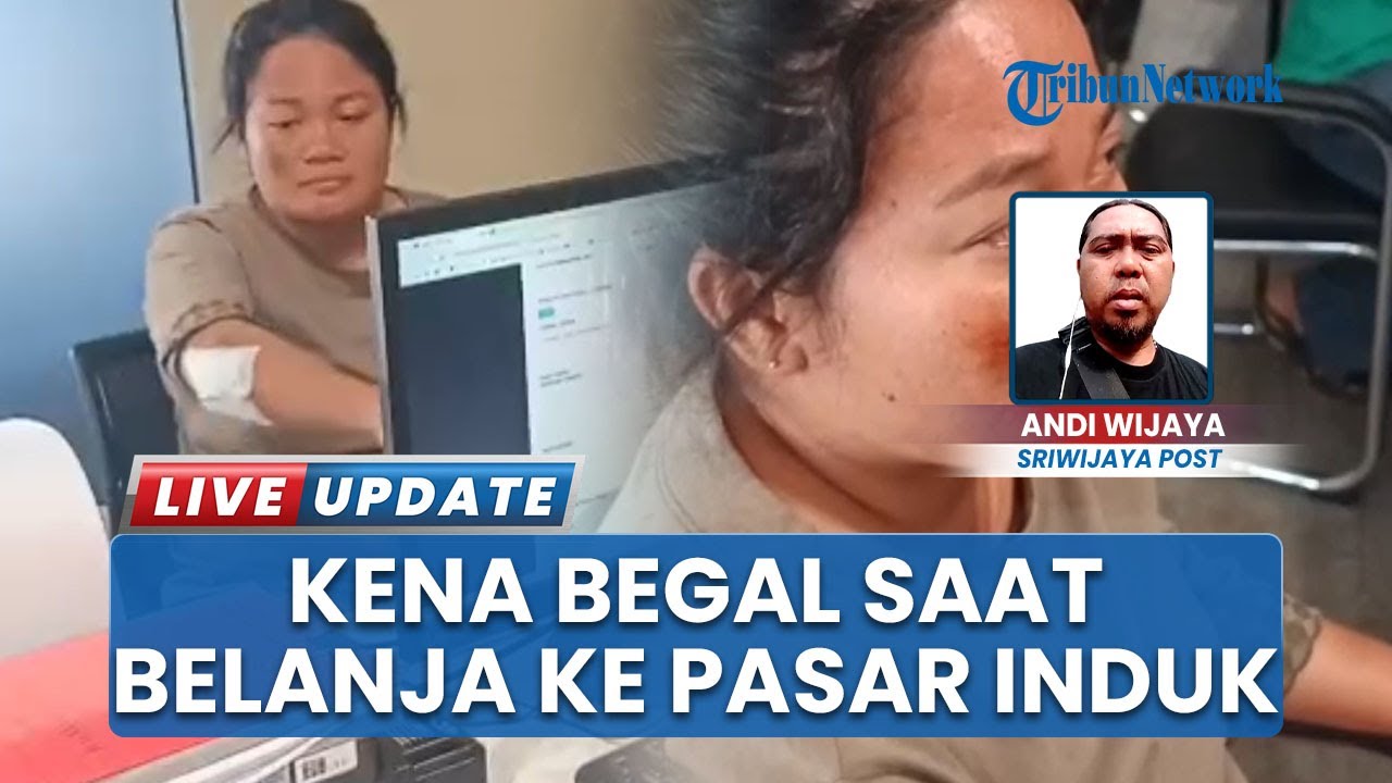 Ade Kena Begal saat Belanja ke Pasar Induk Jakabaring Palembang