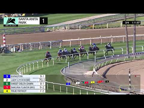 Aleramo (IRE) wins Race 1 on Monday, December 29 at Santa Anita Park