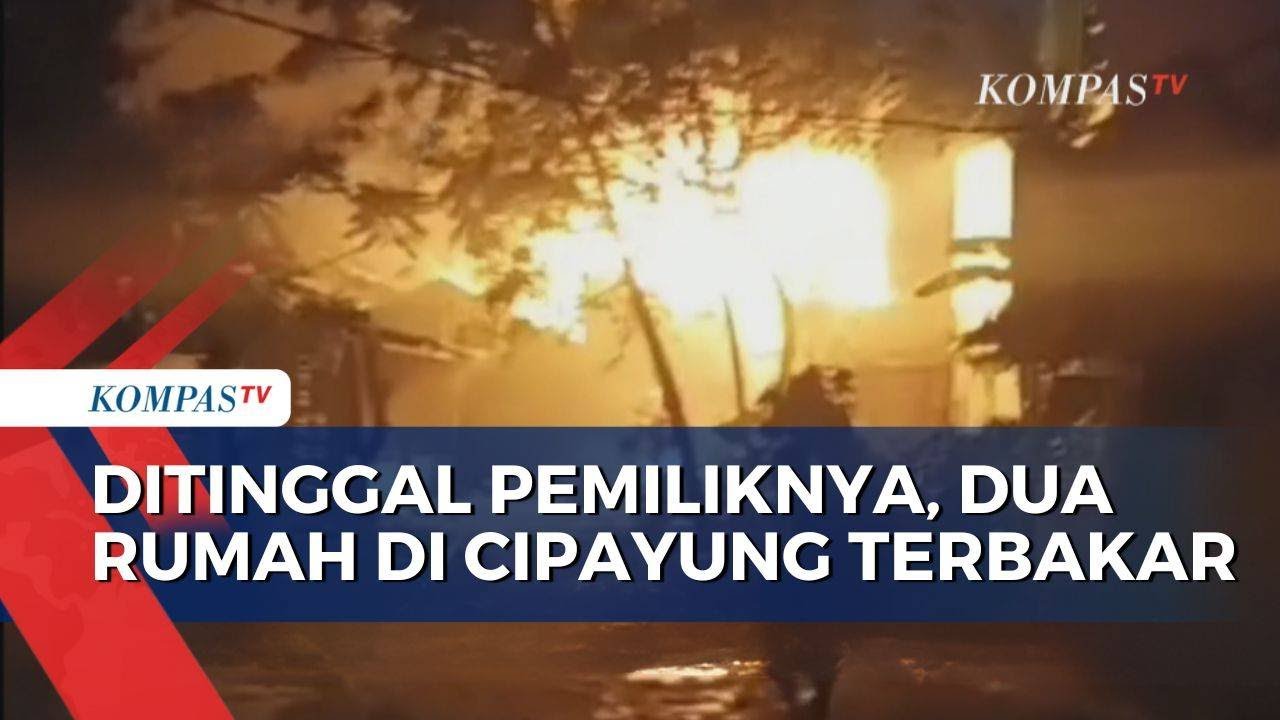 Dua Rumah di Cipayung Hangus Terbakar Saat Ditinggal Pemiliknya, Diduga Akibat Korsleting