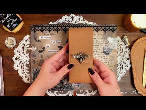 ASMR | Gothic Garden 🖤 ft. CoraCreaCrafts | Relaxing Unboxing & Scrapbooking