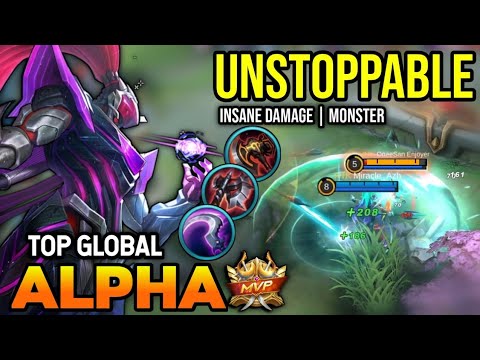 ALPHA BEST BUILD 2023 | TOP GLOBAL ALPHA GAMEPLAY | MOBILE LEGENDS✓