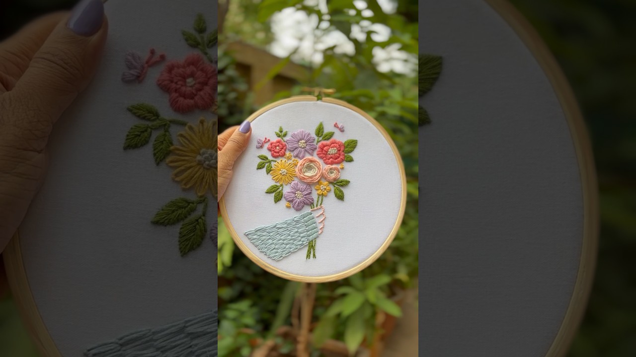 New Design Alerttt!!!!🥂💐check it on our website 💃#diy #embroidery #art #diykit