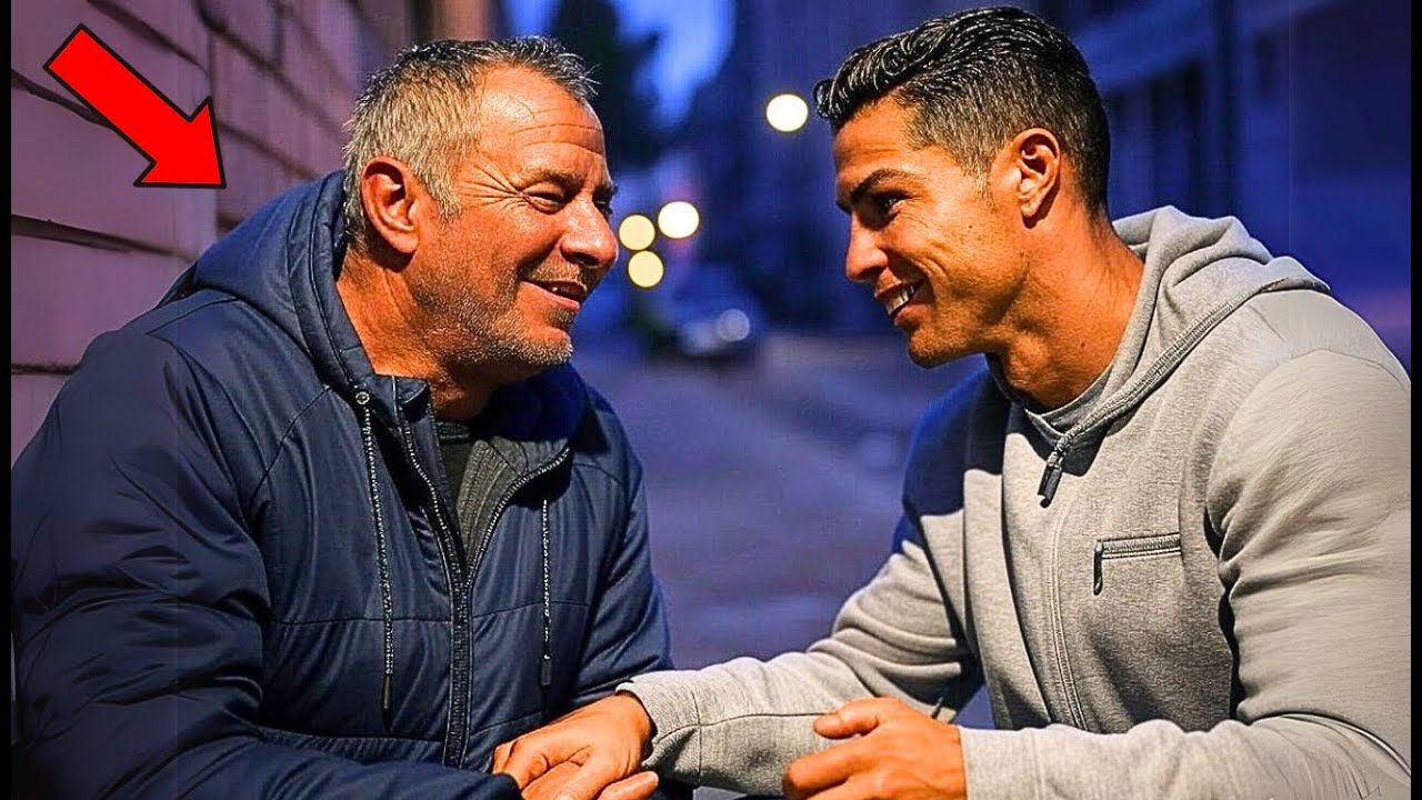 Cristiano Ronaldo encuentra a un amigo de infancia sin hogar, lo que hace después emociona a todos
