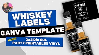Create the EASIEST Whiskey Label EVER with This Canva Template!