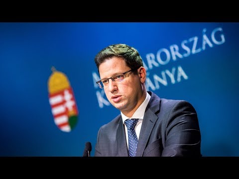 Gulyás Gergely Miniszterelnökséget vezető miniszter a...