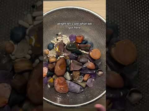 Oops 😬  #rocktumbling #rocktumbler #crystals #hobby #rocktumblingreveal #rocktumblingforbeginners