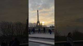 Eiffel Tower at Sunset (Paris 🇫🇷) #shorts #travel #france #paris #europe #eiffeltower
