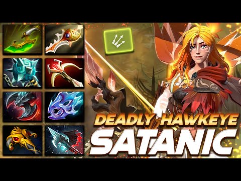 Satanic Windranger Deadly Hawkeye - Dota 2 Pro Gameplay [Watch & Learn]