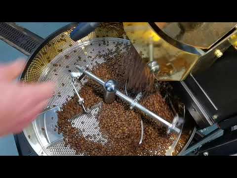 Golden Coffee Roaster Roasting Monsoon Malabar Indian Coffee