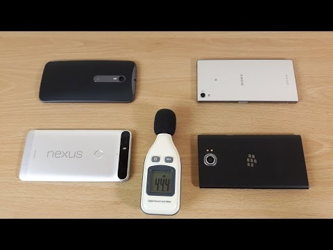 Speaker Test - Blackberry Priv VS Z5 Premium VS Nexus 6P VS Moto X Style (Pure) !