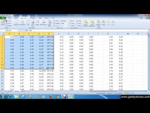 Microsoft Office Excel 2010 Define a Print Area