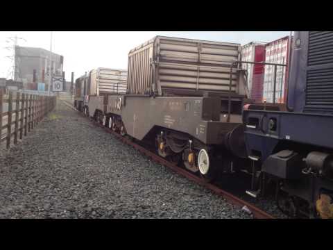 Class 20312 & 20304 DRS Nuclear Flasks at Heysham Power Station 31 07 2014  HD VID