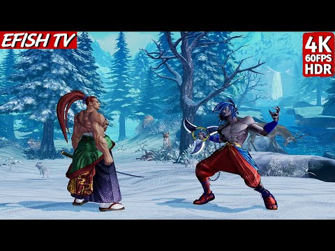 Kibagami Genjuro vs Basara (Hardest AI) - Samurai Shodown