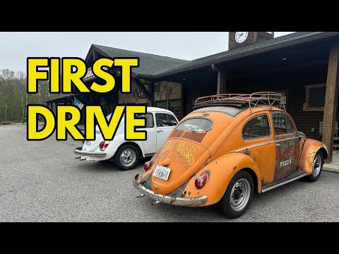 1957 VW Oval Beetle RESCUED - Clementine's FIRST DRIVE