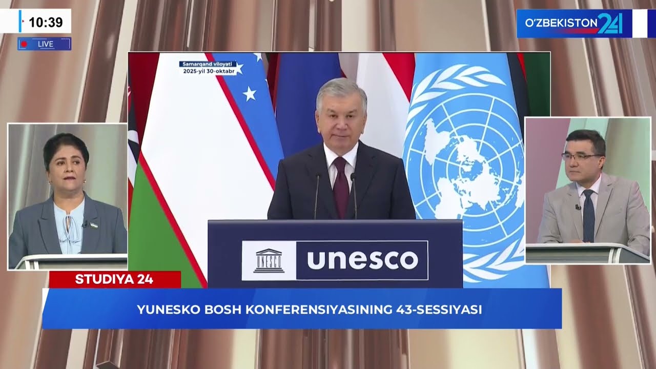 Studiya 24 | YUNESKO Bosh konferensiyasining 43-sessiyasi