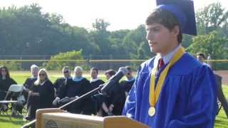 preview picture of video 'Salutatorian William Evers speaking at the James Caldwell High School 2013 Commencement'