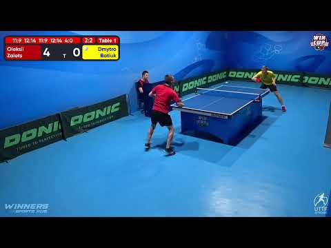15:00 Oleksii Zaiets 3 - 2 Dmytro Batiuk West 3 WIN CUP 08.12.2022 | TABLE TENNIS WINCUP