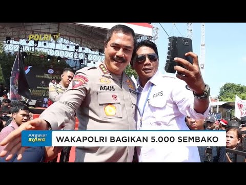 WAKAPOLRI BERSAMA SQUAD NUSANTARA BAGIKAN 5.000 SEMBAKO KE WARGA