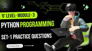 🐍 O Level Module 3 (M3-R5) Python Practice Set 1 | NIELIT O Level Python Questions | technosavvys