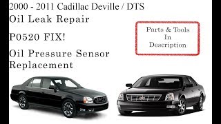 P0520 FIX! Oil Pressure Sensor Replacement!
