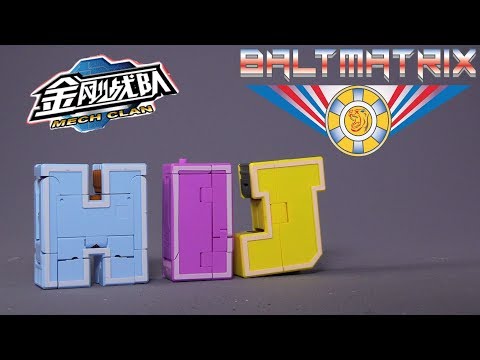 Mech Clan Transforming English Letters: H I J