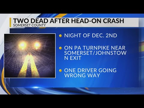 Two dead after head-on crash on Pennsylvania Turnpike in Somerset County