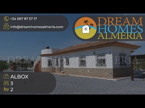 3 bed villa with 10 x 5 pool and views Albox ref – 3224